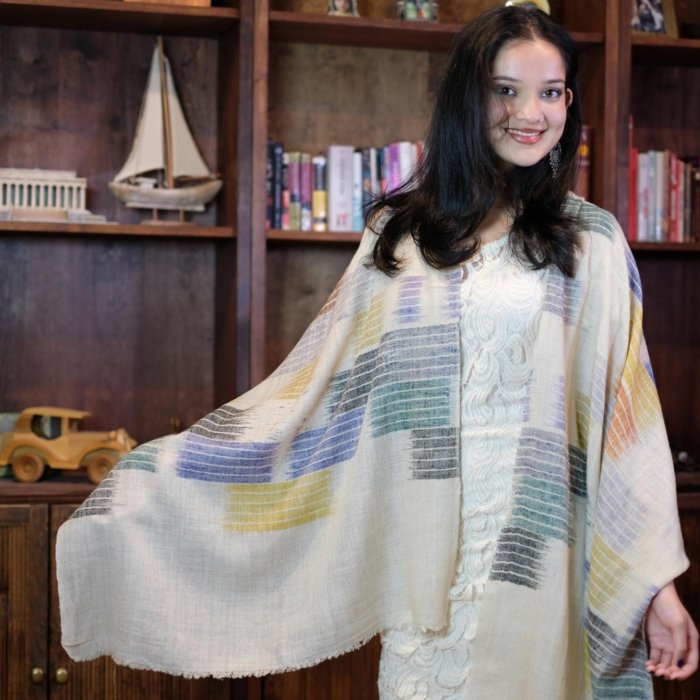 Shokh Ikat Cashmere Wrap