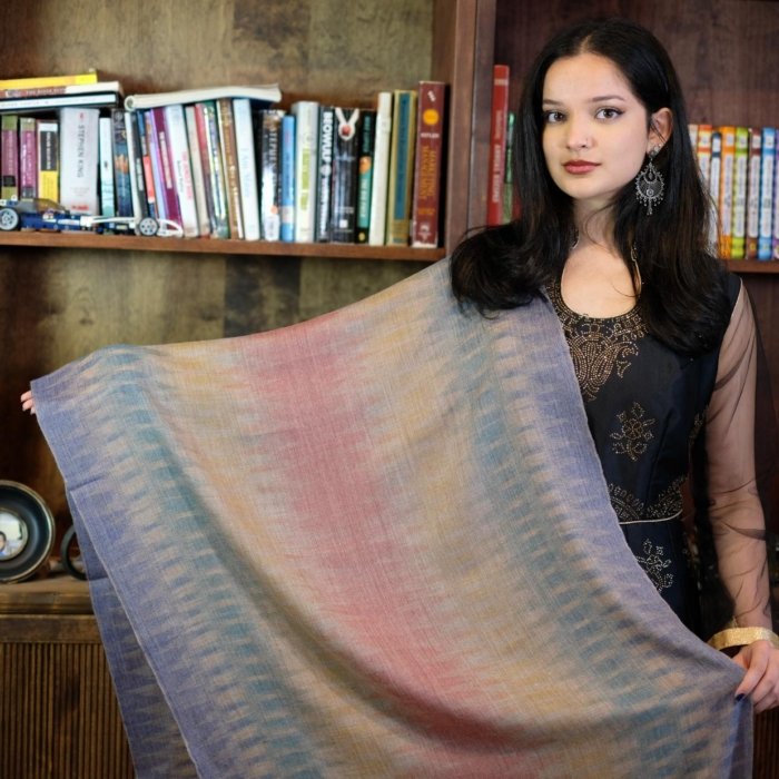 Nazneen Ikat Cashmere Wrap