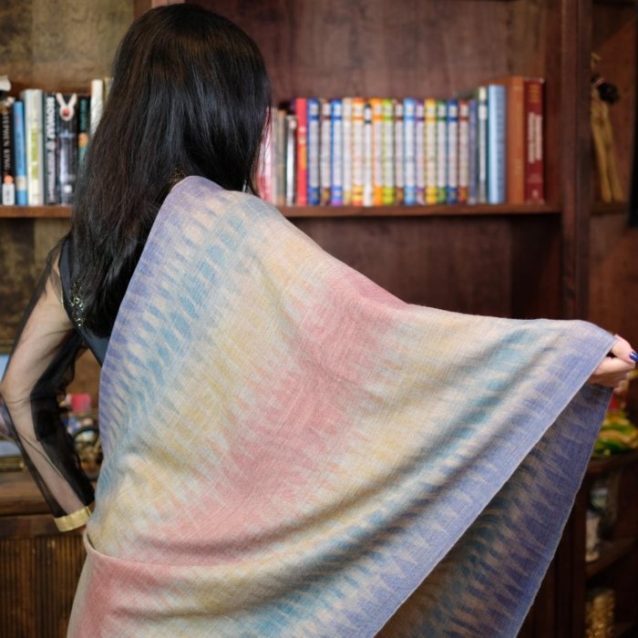 Nazneen Ikat Cashmere Wrap