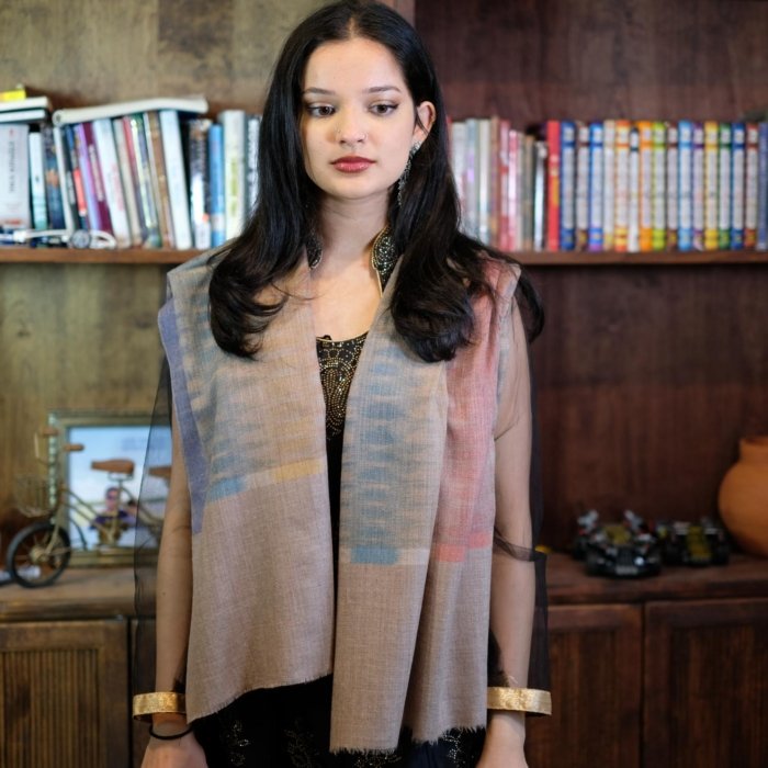 Nazneen Ikat Cashmere Wrap