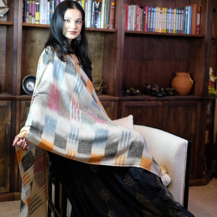 Mystic Ikat Cashmere Wrap