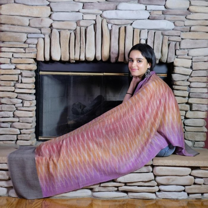 Monalisa Ikat Cashmere Wrap