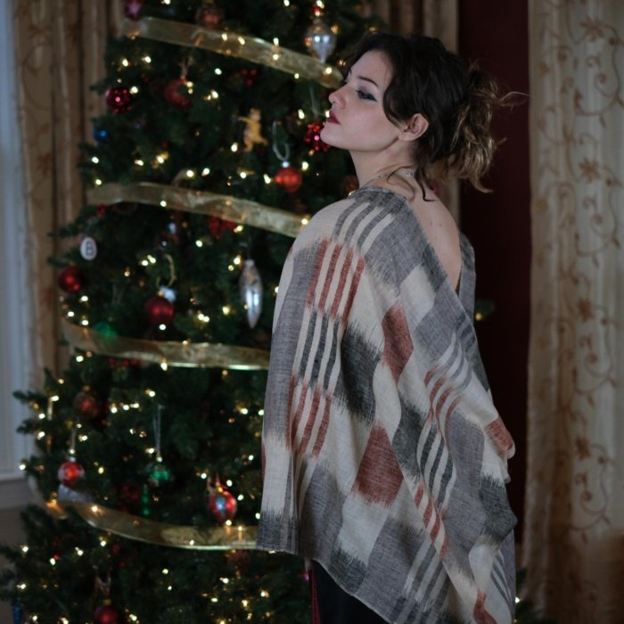 Majestic Ikat Pashmina Wrap
