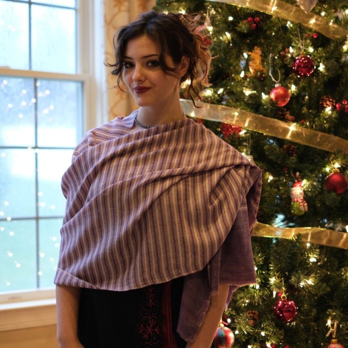 Dime of Beauty Striped Cashmere Stole