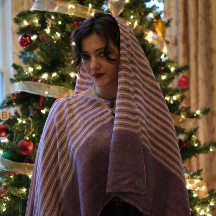 Dime of Beauty Striped Cashmere Stole