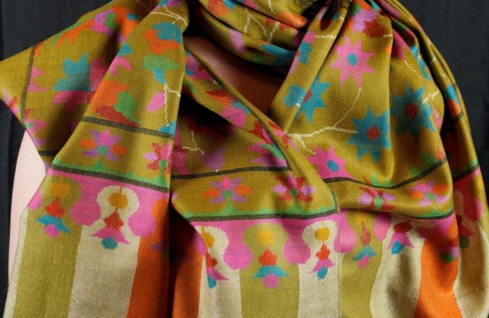 Madhubani Handwoven Pashmina Kani Wrap