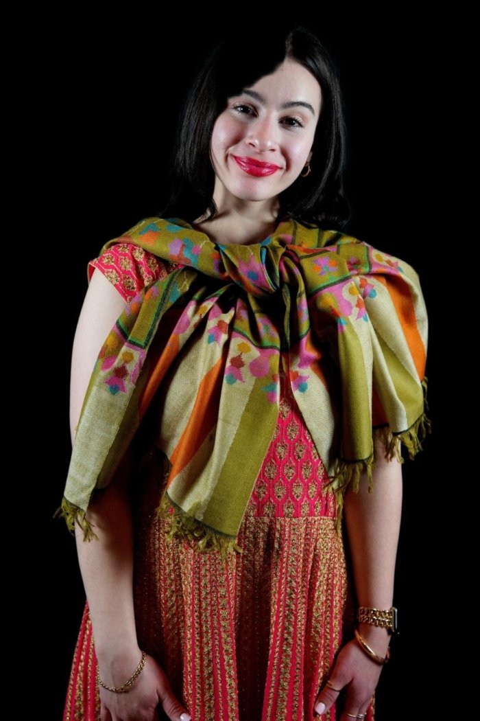 Madhubani Handwoven Pashmina Kani Wrap