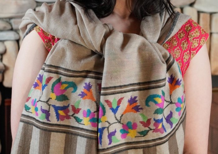 Maharani Kani Pashmina Wrap