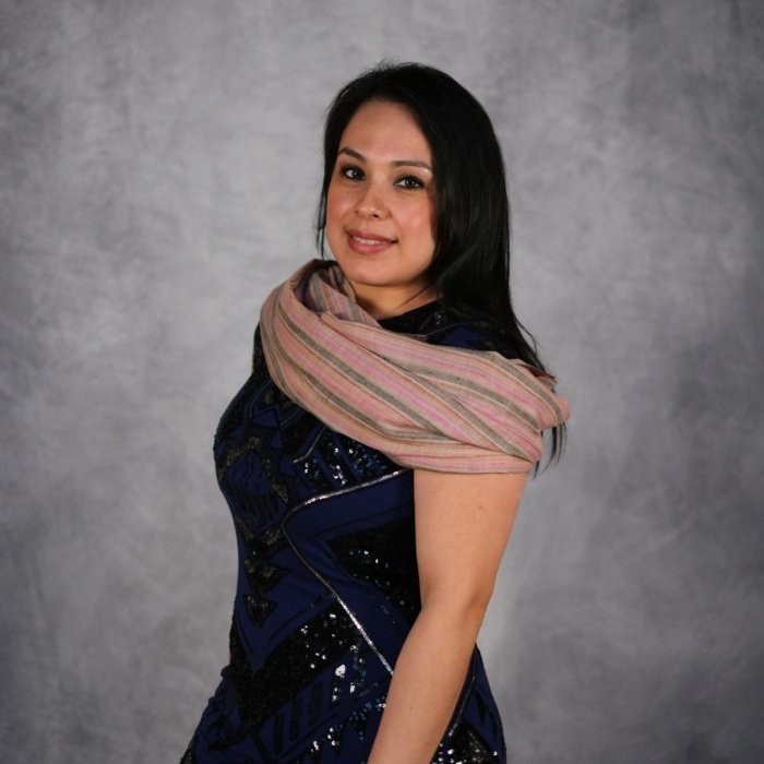 Saahiba Stripped Pashmina Wrap