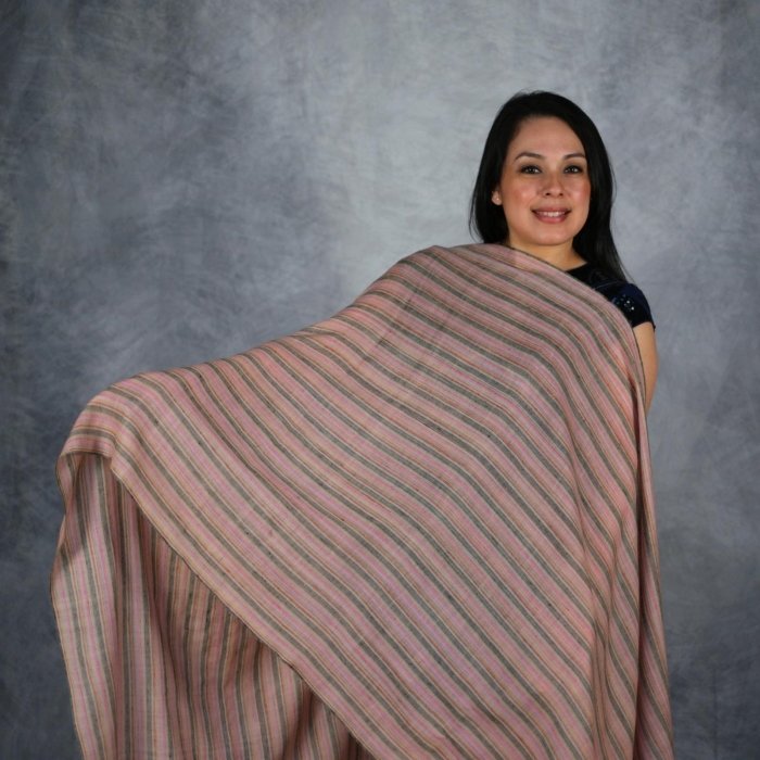 Saahiba Stripped Pashmina Wrap