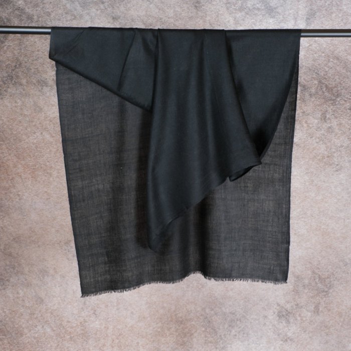 Noor-e-Seher Black Pashmina Wrap