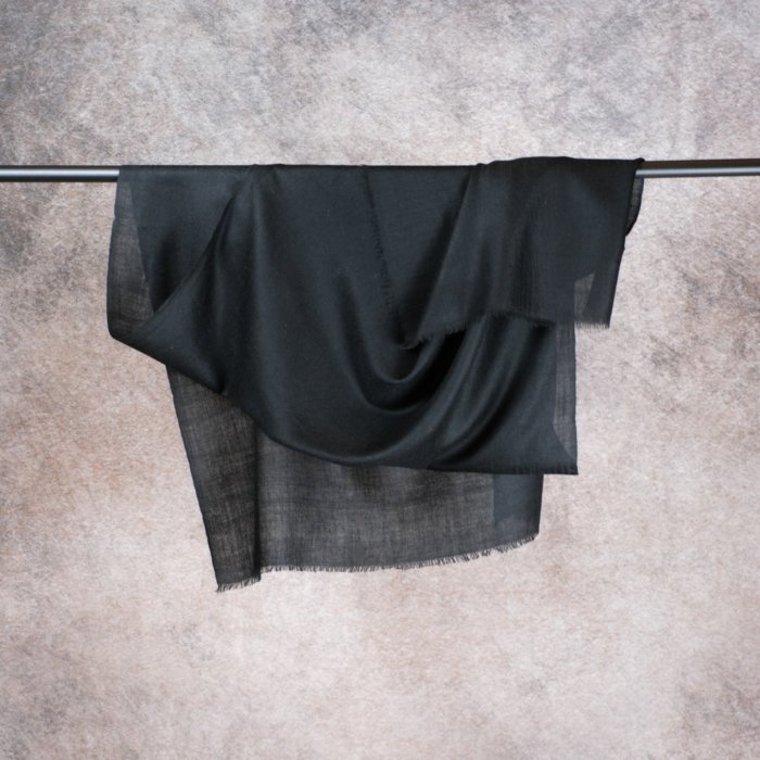 Noor-e-Seher Black Pashmina Wrap