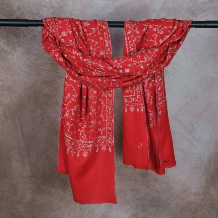 Scarlet Elegance Sozni Jaal Wrap
