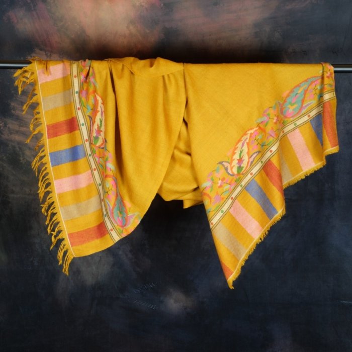 Kesari Sovereign Handwoven Kani Wrap