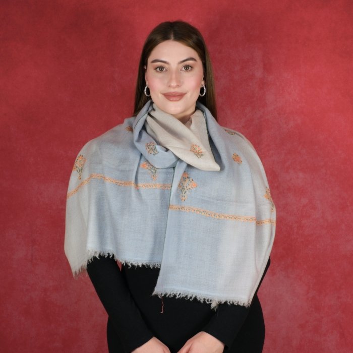 The Dawn Skyline Handembroidered Wrap - Image 4