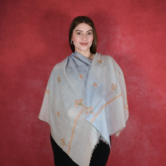 The Dawn Skyline Handembroidered Wrap - Image 2