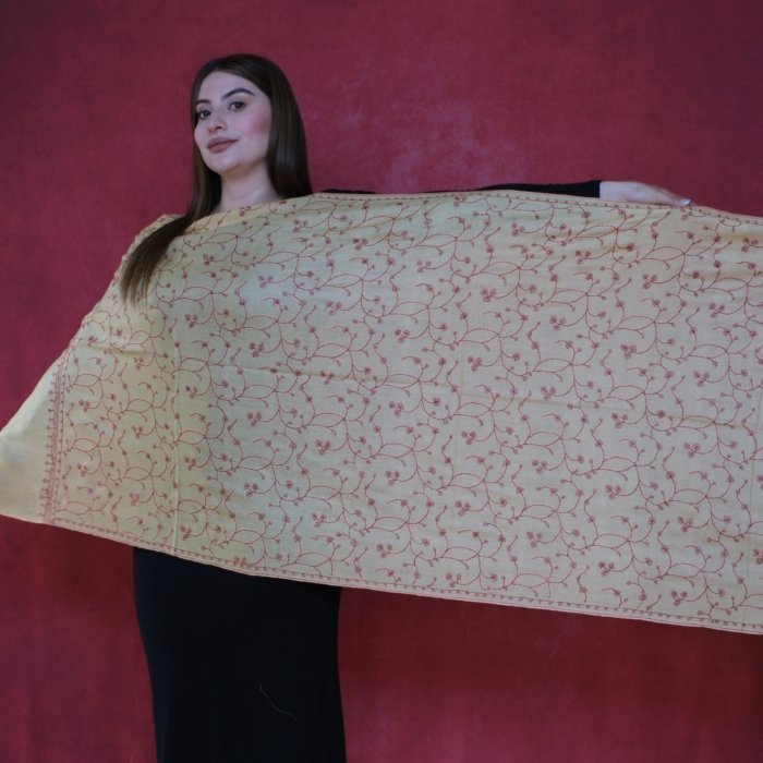 The Golden Skyline Handembroidered Wrap - Image 5