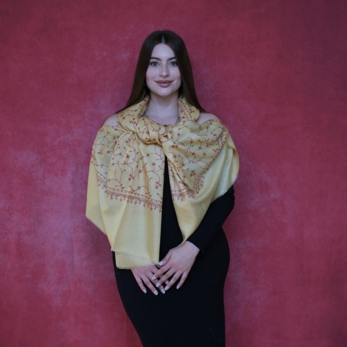 The Golden Skyline Handembroidered Wrap - Image 2