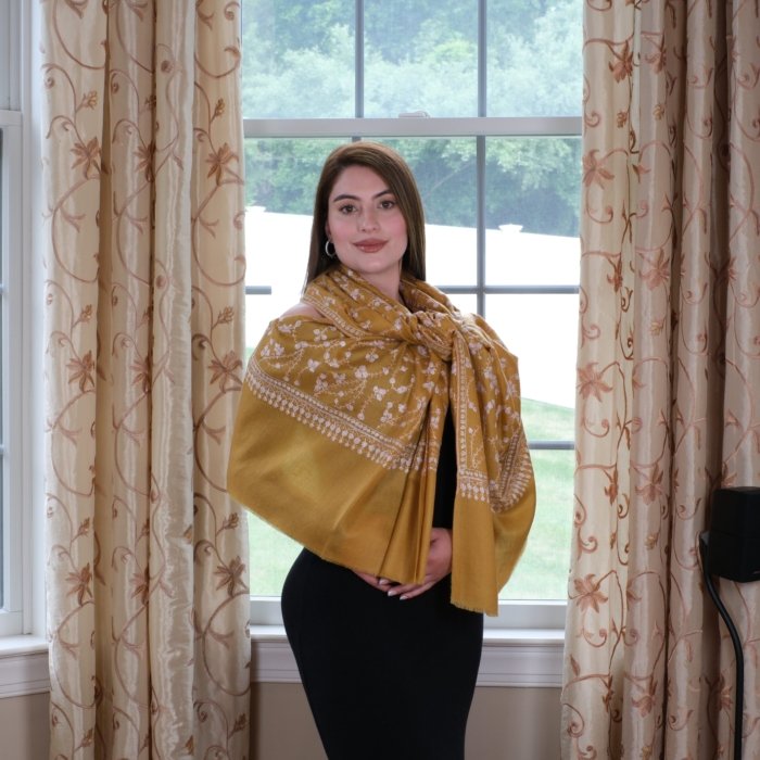 The Skyline Glow Handembroidered Wrap - Image 5