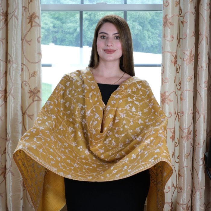 The Skyline Glow Handembroidered Wrap - Image 3