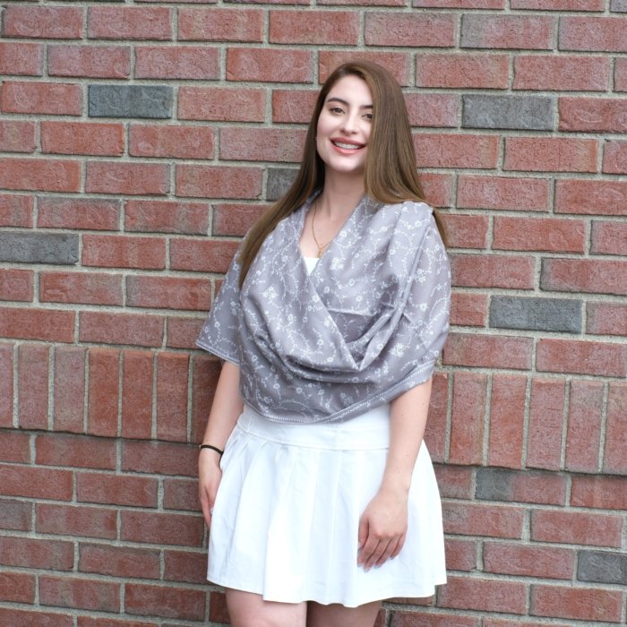 The Moonlit Jaal Handembroidered Wrap - Image 3
